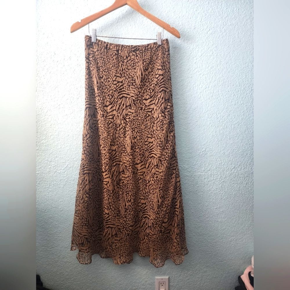 Jessica London skirt 100% silk stretch lined